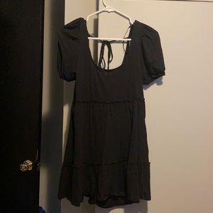 Forever 21 Black ruffle romper